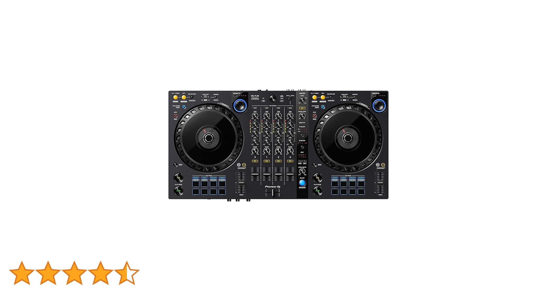 Pioneer DJ DDJ-FLX6 Controlador de DJ Rekordbox e Serato de 4